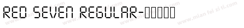 Red Seven Regular字体转换